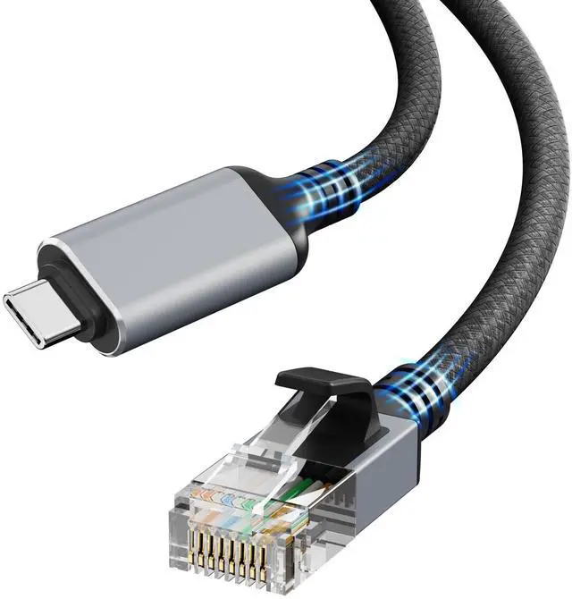 Main image of Dacrown USB C to Ethernet Cable 10 FT & Cat 8 Ethernet Cable 50 ft