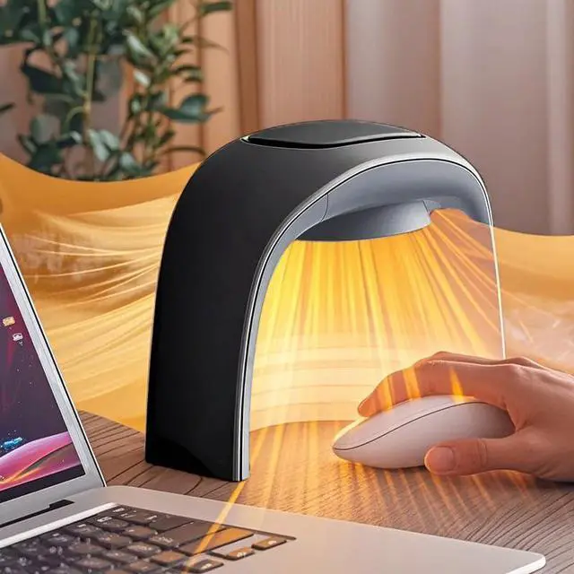 Main image of Heated Mouse Pad Hand Warmer,110V 100W Foldable Adjustable Temperature Desk Hand Heater for Office,Portable Electric Quiet Space Heaters for Indoor Use,for Kids Men and Women Christmas Gifts(Black)