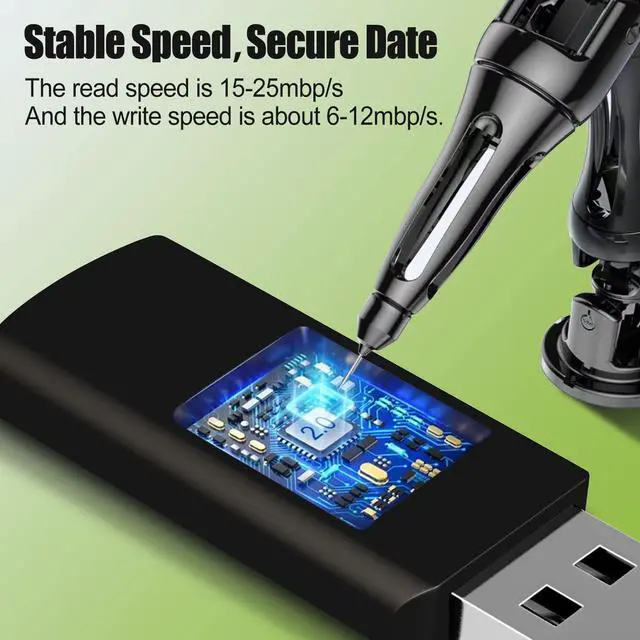 Alt view image 2 of 5 - EASTBULLUSB Flash Drive Bulk 8GB 20 Pack with Lanyards USB 2.0 Thumb Drive Bulk Memory Stick Swivel Pen Drive for Storage and Backup 8GB 20 Pack, Green