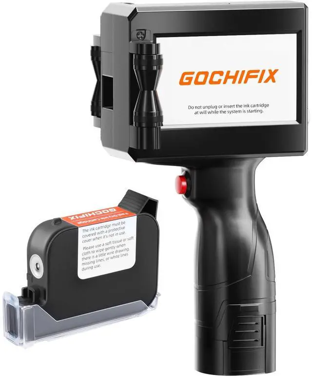 Main image of GOCHIFIX Handheld Inkjet Printer with 4.3'' Touch Screen Portable Handheld Printer Printing Height 0.08-0.5 Inch Inkjet Coding Machine for Text QRCode Barcode Image Date (Support 27 Languages)