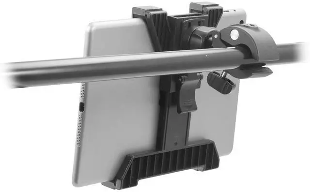 Alt view image 2 of 5 - iBOLT TabDock Grip- Post/Pole Mount for Carts, Wheelchairs, Boats, Tripods, Gym Equipment, Strollers, Golf Carts, Tractors Etc. Fits 7-10 inch Tablets and Posts 18mm-35mm in Diameter