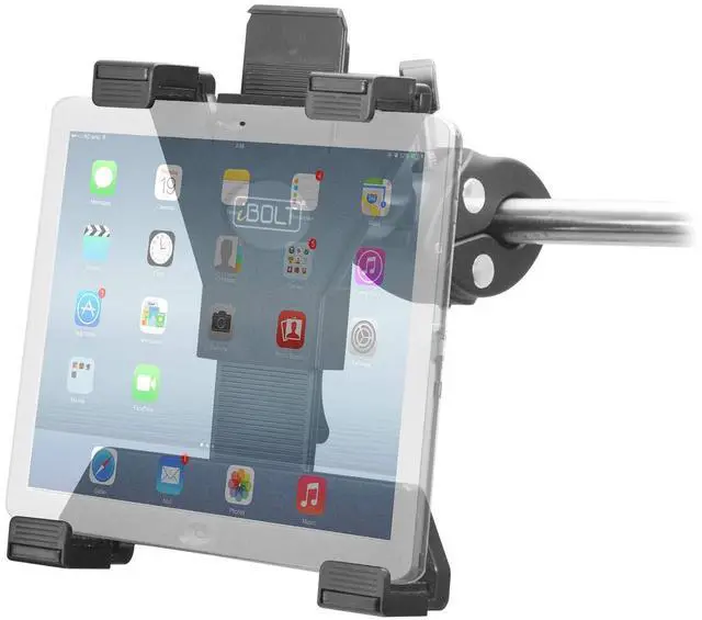 Main image of iBOLT TabDock Grip- Post/Pole Mount for Carts, Wheelchairs, Boats, Tripods, Gym Equipment, Strollers, Golf Carts, Tractors Etc. Fits 7-10 inch Tablets and Posts 18mm-35mm in Diameter