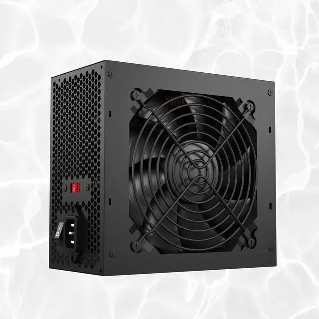 Alt view image 5 of 5 - ATX Non Modular 600W Power Supply with Automatic Thermal Control 120mm Fan, Black ICESHARKS.