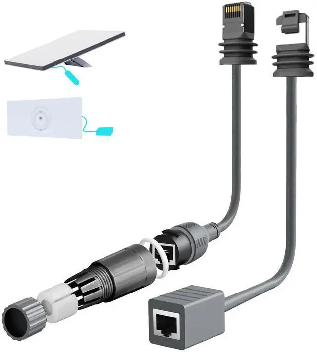 Main image of for Starlink Ethernet Adapter Gen 3/Mini, 1000 Mbps Starlink Cable SPX to RJ45 for Starlink V3 (Rev.4) Dishy and Router Accessories, Cable Extension to Starlink Mini/Gen 3 for House/Camping (Both)