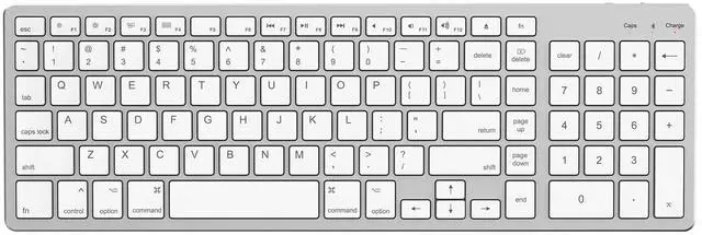 Main image of Wireless Bluetooth Keyboard for Apple Mac OS  US QWERTY Layout, Scissor Keys Precise Typing, Rechargeable Battery, Extra-Long Working Time, Compatible with iMac/MacBook Pro/Mac Mini or iPad