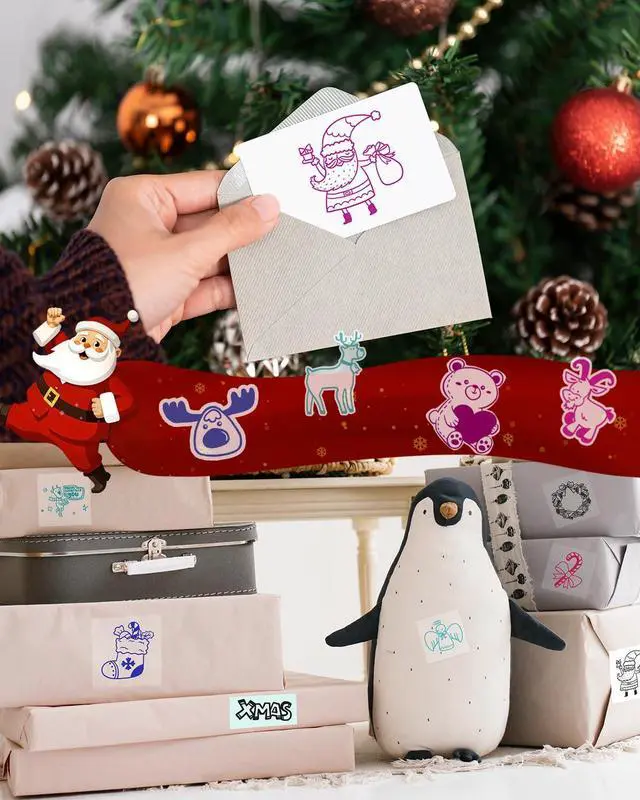 Alt view image 5 of 5 - Memoking M02 Mini Sticker Printer - Portable Thermal Bluetooth Pocket Printer, Print Pod, Inkless Sticker Maker Machine with 3 Rolls Color Text Paper for Decoration, Scrapbook, Photo, Gift, Study Note