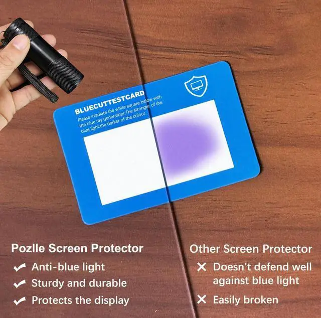 Alt view image 4 of 5 - Anti-Blue Light & Anti-Scratch Screen Protector Shield for 23, 23.6, 23.8, 24 Inches Desktop Computer Monitor, Hanging Block Filter Panel for Eye Protection