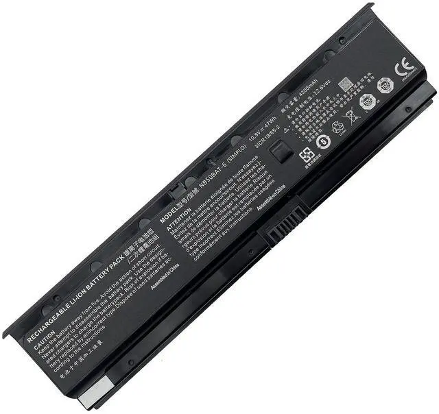 Main image of AURUNHO NB50BAT-6 47Wh Laptop Battery Replacement for Clevo NB50TK1 NB50TJ1 NB50TL NB50TZ NB60TA/Hasee DD3 Plus ZX6-CP5S ZX6-CP5S1/Shinelon HUIMIEZHE DD2/Wooking 17T5/Cjscope QX-350 RX 10.8V