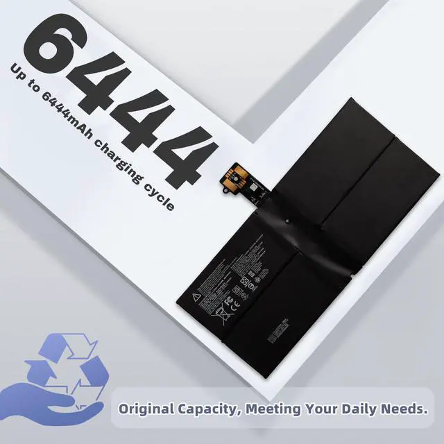 Alt view image 3 of 5 - Vvsialeek [NEW] G3HTA074H 48.87Wh Laptop Replacement Battery for Microsoft Surface Pro 7 Plus 1960, Microsoft Surface Pro 7+ Plus 1960 Series Notebook.