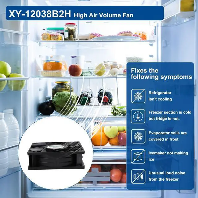 Alt view image 5 of 5 - Smtime XY-12038B2H High Air Volume Fan XY-12038B2H Cabinet Cooling Fan 110V-220V 0.06A 50/60HZ EC-Fan 12CM 120×120×38mm