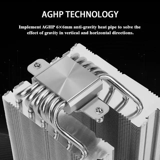 Alt view image 2 of 5 - Thermalrlght Royal Knight 120 CPU Cooler, 6 Heat Pipes Heatsink CPU Cooling, Dual 12cm PWM Fans, for Intel LGA115X/1200/2011/1700/1851;AM4/AM5,Desktop Tower Cooling