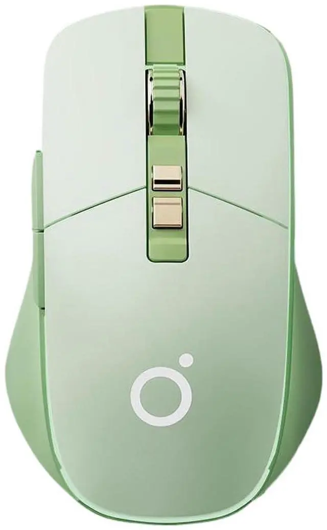 Main image of TISHLED Wireless Gaming Mouse Tri-Mode 2.4Ghz/Bluetooth 5.0/Wired USB-C with RGB LED Backlit 5-Level DPI Rechargeable Ergonomic Silent Optical Mice for iMac/MacBook/Computer/Laptop, Matcha Green