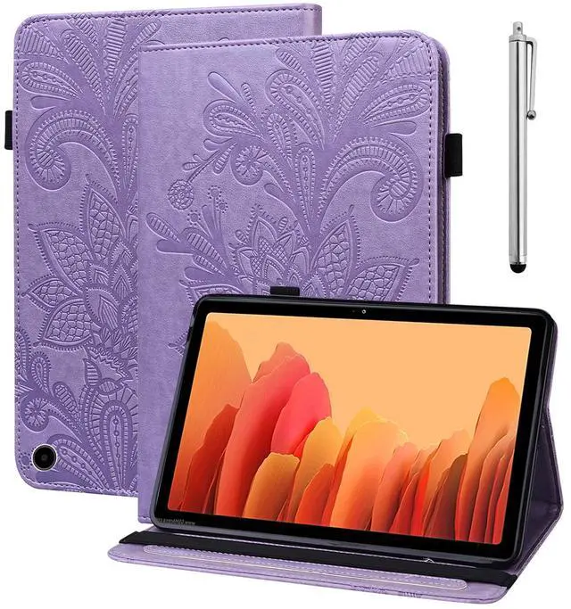 Main image of VODEFOX Case for Amazon Kindle Fire Max 11 Case (13th Generation, 2023) 11",PU Leather Folio Stand Embossed Lace Flower Stand Cover for Fire Max 11 Tablet - Purple