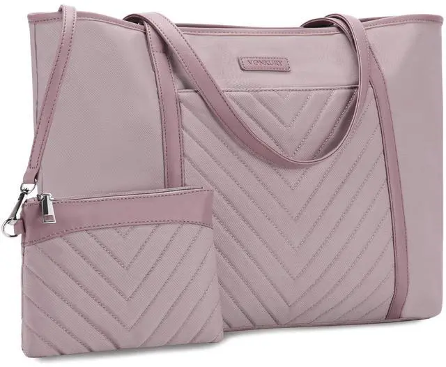 Main image of VX VONXURY Laptop Bag for Women,15.6 Inch Work Tote Professional Shoulder Handbag Ideal for Business Office