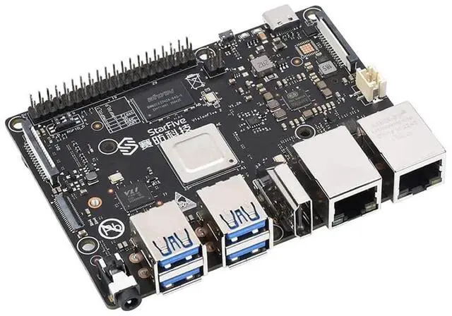 Alt view image 2 of 5 - VisionFive2 RISC-V AI Single Board Computer Based on JH7110 SoC Quad-core 64bit Processor 3D GPU Onboard LPDDR4 8GB RAM WiFi & HDMI for Vision Application Support Linux (Early Bird with WiFi)