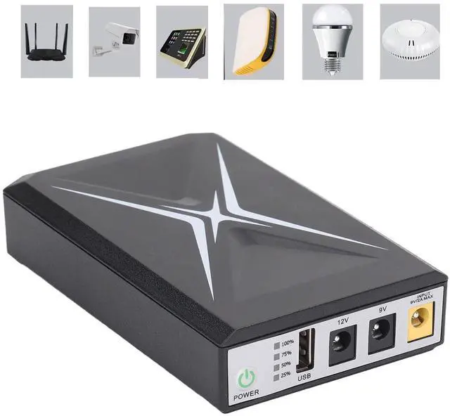 Alt view image 4 of 5 - Mini UPS Battery Backup 10400mAh Uninterruptible Power Supply, Compact for Router, Backup Power for Security Camera