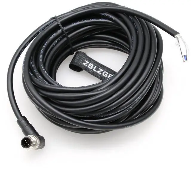 Main image of ZBLZGP M12 Industrial Ethernet 5 Pin A-Code Shielded Cable to Flying Leads for Automation Fieldbus Device Network 10M/32.8FT