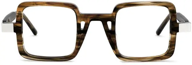 Main image of Zeelool Vintage Square Blue Light Blocking Glasses for Men ZJGA563696-05B Wood