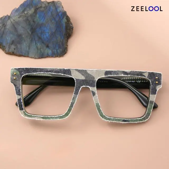 Alt view image 3 of 5 - Zeelool Classic Oversized Aviator Blue Light Blocking Glasses for Men TV Phone Computer Gaming Glasses Killian ZJGA358799-01 Green