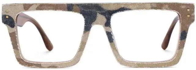 Main image of Zeelool Classic Oversized Aviator Blue Light Blocking Glasses for Men TV Phone Computer Gaming Glasses Killian ZJGA358799-03 Brown