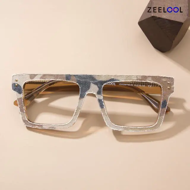 Alt view image 3 of 5 - Zeelool Classic Oversized Aviator Blue Light Blocking Glasses for Men TV Phone Computer Gaming Glasses Killian ZJGA358799-03 Brown