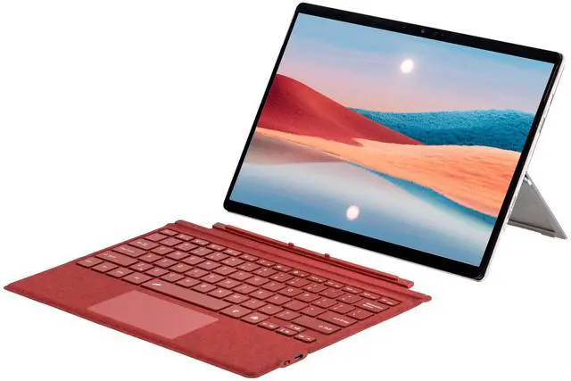 Alt view image 5 of 5 - Zoof Type Cover for Microsoft Surface Pro 7+ / Pro 7 / Pro 6 / Pro 5 / Pro 4 / Pro 3, 12.3 inch, Ultra-Slim Wireless 7 Color Backlit Tablet Keyboard, Multi Touchpad Bluetooch (Poppy Red with Backlit)