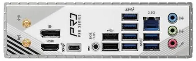 Alt view image 3 of 5 - ASRock B860 Pro RS WiFi 6E Intel Core Ultra (Series 2) DDR5 up to 8666+ (OC) MHz 256GB M.2 LGA1851 ATX Motherboard BIOS Flashback SATA3 6.0 Gb/s PCIe 5.0 Realtek 2.5G LAN M.2