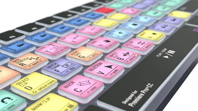 Alt view image 5 of 5 - Logickeyboard Wireless Backlit 'Titan' Designed for use with Adobe Premiere Pro on Windows  p/n LKB-PPROCC-TPC-US