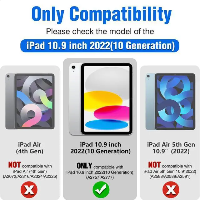 Alt view image 3 of 5 - Nillkin iPad pro 12.9 inch 3/4/5/6th Backlit Keyboard case with ipad 10th Backlit Keyboard case