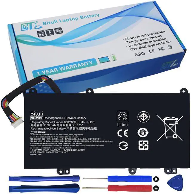 Main image of Bituli SG03XL 849048-421 Battery for HP Envy M7 Notebook M7-u109dx M7-u009dx 17t-u100 CTO 17-u100 17-u163cl 17-u177cl 17-u292cl 17-u273cl 17-u275cl 17-u153nr 17-u175nr Series 849314-856 849314-850