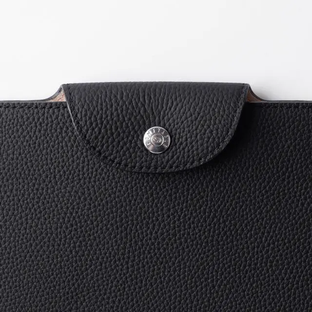 Alt view image 3 of 5 - Comfyable Genuine Leather Laptop Sleeve 13 Inch with Accessory Pouch, Precisely Compatible with MacBook Air M4 M3 M2 M1 2025 & MacBook Pro M2 M1 2022, Black