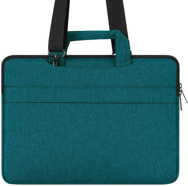 Alt view image 2 of 5 - DOMISO 15.6 inch Laptop Messenger Shoulder Bag Tote Bag for Women for Men,Business Travel Work Computer Bag Case Briefcase,Compatible with 16 inch MacBook Pro/Max,15.6 inch HP Lenovo Dell XPS 16, Teal