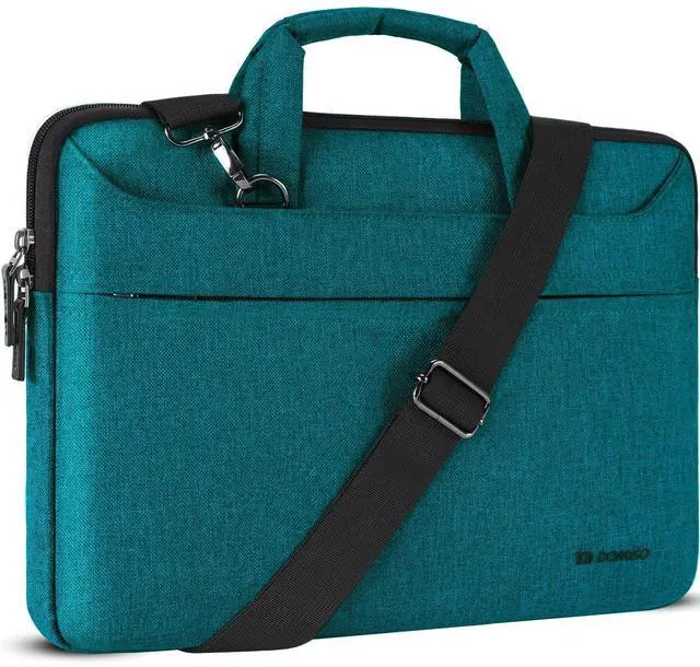 Main image of DOMISO 15.6 inch Laptop Messenger Shoulder Bag Tote Bag for Women for Men,Business Travel Work Computer Bag Case Briefcase,Compatible with 16 inch MacBook Pro/Max,15.6 inch HP Lenovo Dell XPS 16, Teal