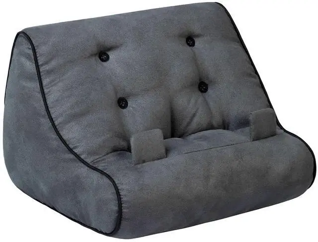 Alt view image 4 of 5 - Gifts for Readers & Writers Book Couch iPad Stand | Cushioned Tablet Stand & Book Holder| Reading Pillow for Bed Time | Tablet Lap Rest Cushion | A Fun Gift for Book Lovers