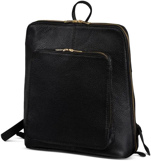 Main image of HIDES Tech Leather Backpack Purse Handcrafted Expandable Pockets Laptop Sleeve (Medium)