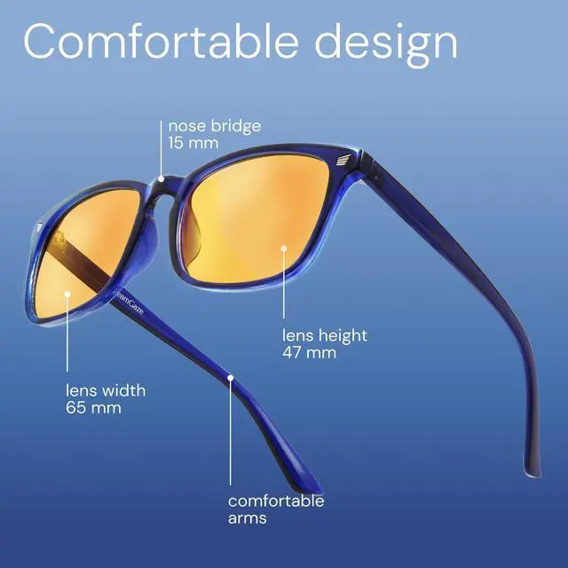 Alt view image 3 of 5 - DreamGaze up to 99.9% Blue Light Blocking Glasses for Better Sleep - Anti Blue Light Glasses Men - Premium Computer Gaming Glasses