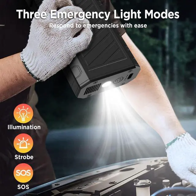 Alt view image 4 of 5 - Compressed Air Duster with LED Lights, Rechargeable Cordless Electric Air Blower Turbo Fan, Powerful 3 Gear Adjustable Mini Dust Blower for PC, Computer, Keyboard, Car, Outdoor, and Home