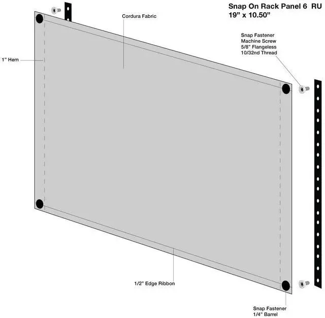 Alt view image 4 of 5 - 6U Blank Snap-On Rack Panel Rack Mount Panel Spacer for Rack Cases 19-Inch Server Network Rack Enclosure Or Flight Packs
