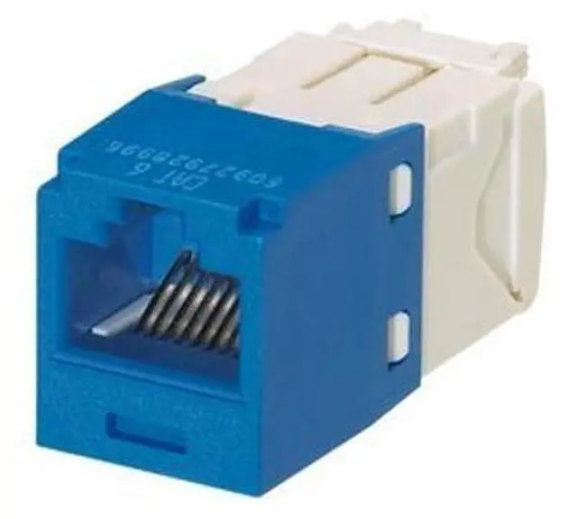 Main image of Panduit Mini-Com TX6 Plus Giga-Channel Cat6 Jack, Blue, Pack of 24 CJ688TGBU-24