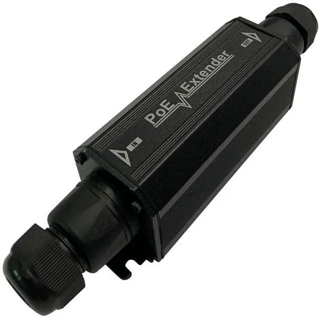 Main image of Gigabit PoE+ Extender Outdoor IP67 Waterproof, 10/100/1000Mbps, 1 Channel PoE Repeater, Wall-Mount, Comply with IEEE 802.3at/af, PoE Amplifier/Booster for IP Cameras, VoIP Phone, Not Support 24V POE