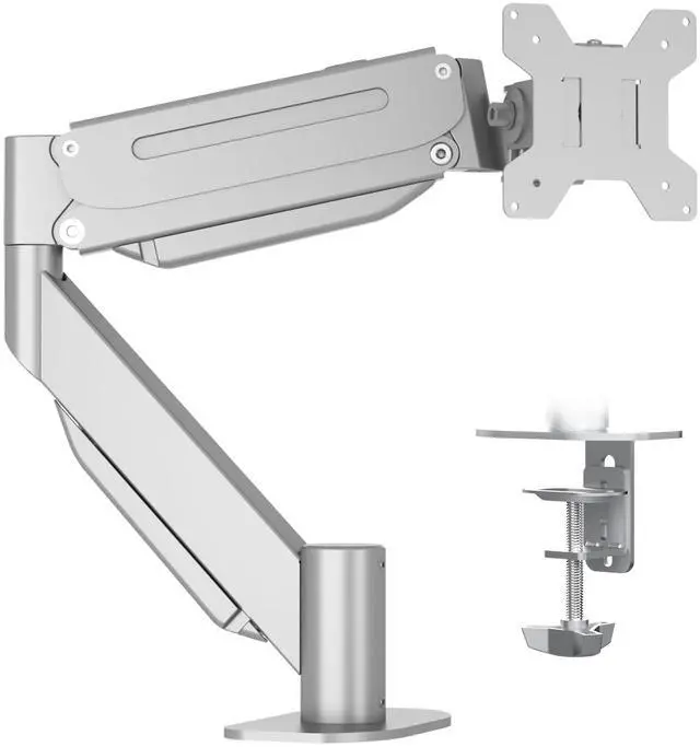 Main image of Suptek Ultrawide Monitor Arm Mount for 17 to 43 Inch Heavy Duty Curved Screen,Holds 28.6 lbs,Adjustable Gas Spring Monitor Arm Desk Mount Stand,75/100 Vesa Mount,Silver(MD71MS)