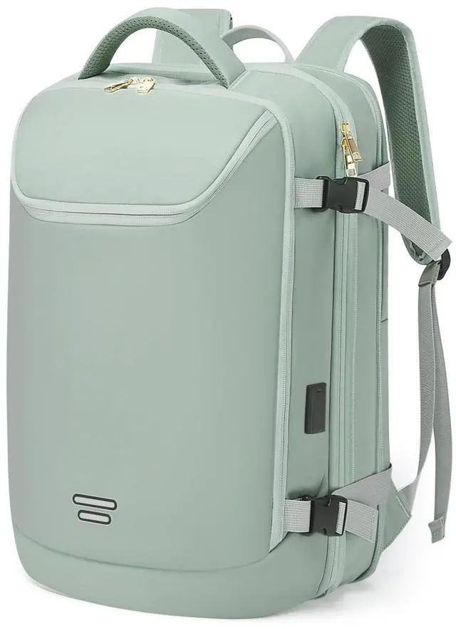 Main image of TANGCORLE Travel Backpack for Women, 50L Extra Large Capacity Backpack with USB Charging Port, Expandable 17.3 inch Laptop Backpack Mochila Flight Approved, Casual Daypack for Weekender,Green