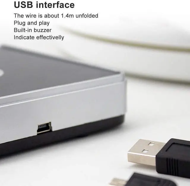 Alt view image 5 of 5 - RFID Card Reader, UHF USB Desktop Reader Writer 902928MHz Frequency, 50cm Contactless Proximity Sensor Built-in Buzzer, Compatible with ISO18000-6C, ISO18000-6B