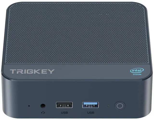 Main image of TRIGKEY Mini PC Key-N150, Intel Twin Lake N150(up to 3.6GHz) 16GB DDR4 500GB M.2 PCIe SSD, Mini Desktop Computers, Intel Graphics 24EUs 1000MHz,4K60Hz Dual Display,USB3.2(10Gbps)*3,WiFi5,BT5,OS 11 Pro