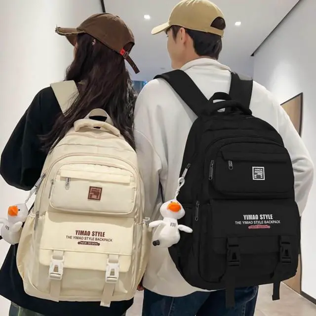 Alt view image 2 of 5 - WanMaoTai Cute Aesthetic Backpack Y2K Supplies Laptop Bag Travel Bookbag Large Capacity Japanese Style (White)