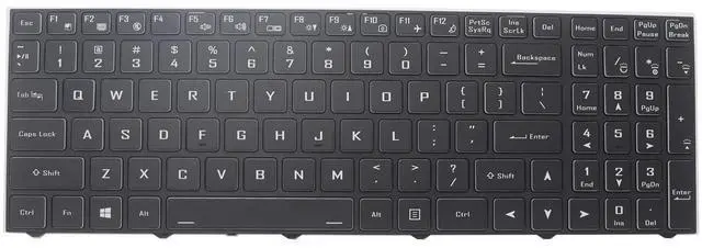 Main image of xiixtoo New Replacement Keyboard for Clevo PB50 PB50ED PB50EF PB50RC-G PB51 PB51EF PB51RF N15Z3 PB70 PB71 CVM18H93US9430 6-80-N15Z1-01A-K 6-80-N15Z0-07A Backlit US