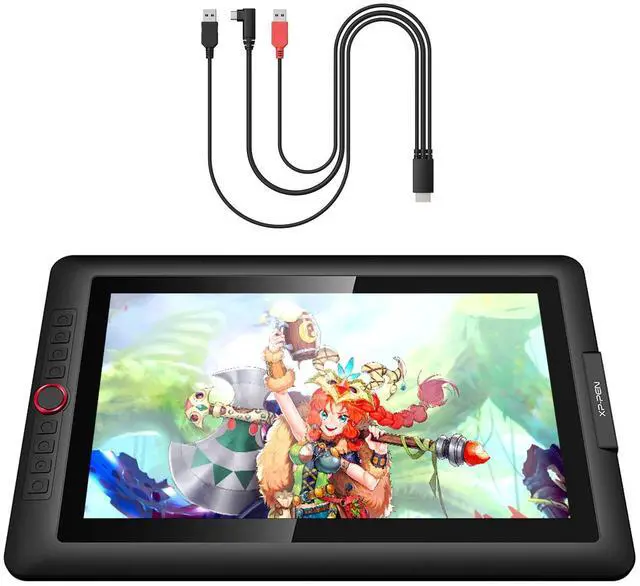 Main image of XPPen Artist 15.6 Pro Tilt Support Graphics Tablet Full-Laminated Red Dial (120% sRGB) Drawing Monitor Display and XPPen 3-in-1 Cable only for XPPen Artist12 Pro, Artist13.3Pro, Artist13.3Pro V2, Ar