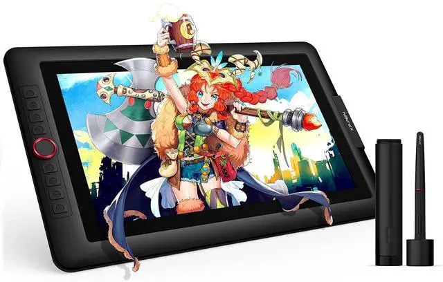 Alt view image 2 of 5 - XPPen Artist 15.6 Pro Tilt Support Graphics Tablet Full-Laminated Red Dial (120% sRGB) Drawing Monitor Display and XPPen 3-in-1 Cable only for XPPen Artist12 Pro, Artist13.3Pro, Artist13.3Pro V2, Ar