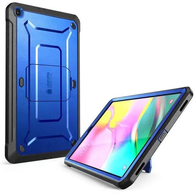 Alt view image 3 of 5 - SUPCASE for Galaxy Tab A 10.1 Case with Screen Protector (Unicorn Beetle Pro), [Built-in Stand] Full-Body Rugged Heavy Duty Protective Tablet Cover for Samsung Galaxy Tab A 10.1 (2019), DarkBlue