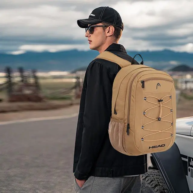 Alt view image 2 of 5 - HEAD 30L Waterproof Travel Backpack for Men, Lightweight Laptop Backpack Fits 15.6 inch Notebook,Casual Daypack Backpack for College/Sport/Workout/Outdoor/Daily Use